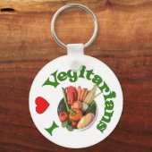 Ik hoor vegetariërs sleutelhanger (Voorkant)