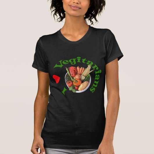 Ik hoor vegetariërs t-shirt (Voorkant)