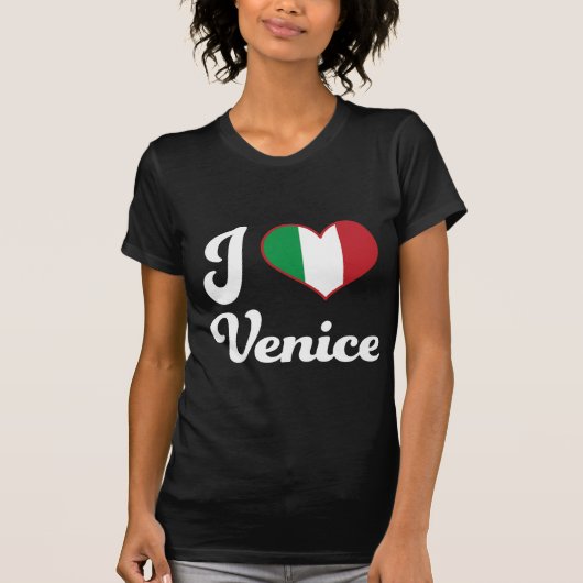 Ik hoor Venice Italië (Liefde) T-shirt (Voorkant)