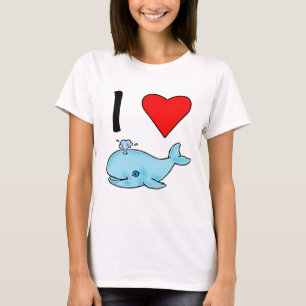 Ik hoor walvissen waar ik van hou t-shirt