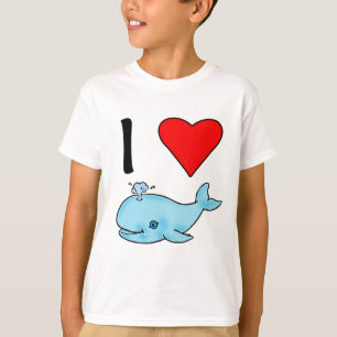 Ik hoor walvissen waar ik van hou t-shirt