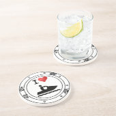 Ik hoor Waverunners Zandsteen Onderzetter (Zijkant)