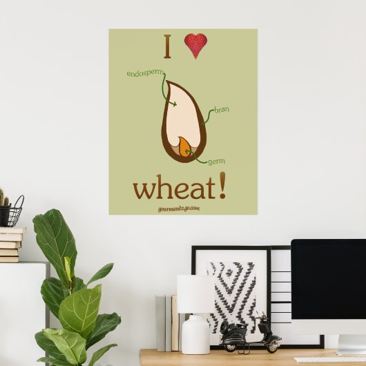 Ik hoor Wheat! Poster (Thuiskantoor)