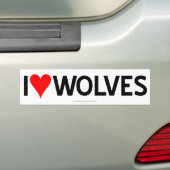Ik hoor Wolven Bumpersticker (Op auto)