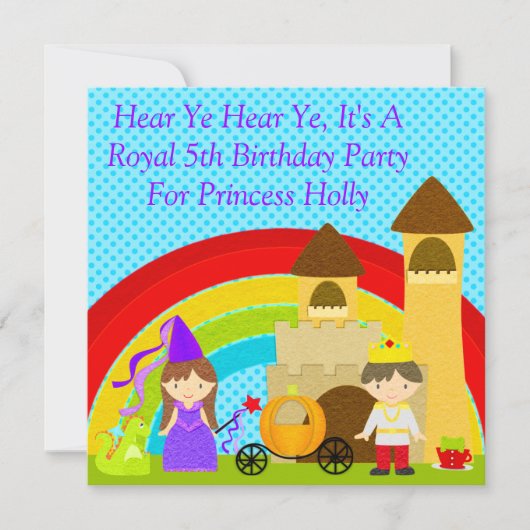 Ik hoor Ye, het is een koninklijke partij. Kaart (Voorkant)