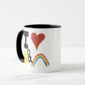 Ik hoor zonneschijnen en regenbogen mok (Voorkant links)
