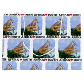 Ik hoor Zuid-Afrika 4 Giraffe Groot Cadeauzakje (Voorkant)