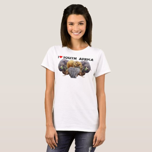 Ik hoor Zuid-Afrika Elephant Emblem T-shirt (Voorkant volledig)