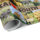 Ik hoor Zuid-Afrika foto's van wilde dieren Cadeaupapier (Rol Hoek)