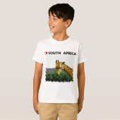 Ik hoor Zuid-Afrika Giraffe Thorn boom T-shirt (Voorkant volledig)