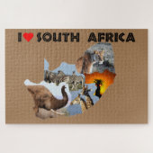 Ik hoor Zuid-Afrika in het wild land Legpuzzel (Horizontaal)