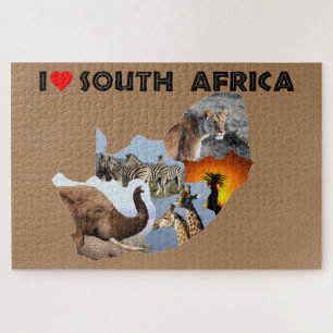 Ik hoor Zuid-Afrika in het wild land Legpuzzel