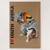 Ik hoor Zuid-Afrika in het wild land Legpuzzel (Verticaal)