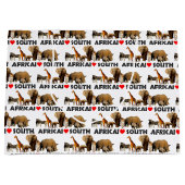 Ik hoor Zuid-Afrika Wildlife Collage Groot Cadeauzakje (Voorkant)