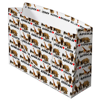 Ik hoor Zuid-Afrika Wildlife Collage Groot Cadeauzakje