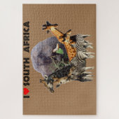 Ik hoor Zuid-Afrika Wildlife Collage Legpuzzel (Verticaal)