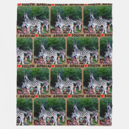 Ik hoor Zuid-Afrika Zebra Aloe Fleece Deken