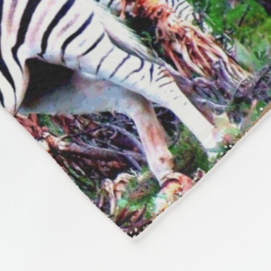 Ik hoor Zuid-Afrika Zebra Aloe Fleece Deken (Hoek)