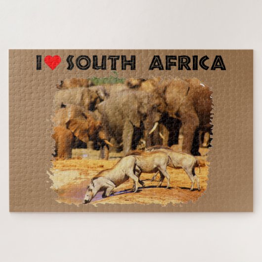 Ik hoor Zuid-Afrikaanse oorlogen en olifanten Legpuzzel (Horizontaal)