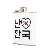 Ik hoor Zuid-Korea Hangul Koreaans Taal Heupfles (Links)