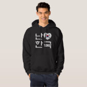 Ik hoor Zuid-Korea Hangul Koreaans Taal Hoodie (Voorkant volledig)