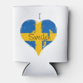 Ik hoor Zweedse vlag Blikjeskoeler (Voorkant)