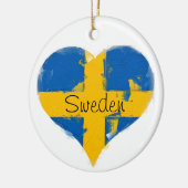 Ik hoor Zweedse vlag Keramisch Ornament (Links)