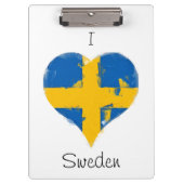 Ik hoor Zweedse vlag Klembord (Voorkant)