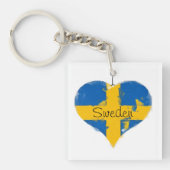 Ik hoor Zweedse vlag Sleutelhanger (voorkant)