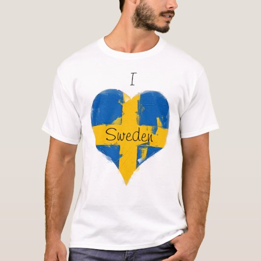 Ik hoor Zweedse vlag T-shirt (Voorkant)