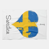 Ik hoor Zweedse vlag Theedoek (Horizontaal)