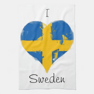 Ik hoor Zweedse vlag Theedoek