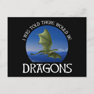 Ik Hoorde Dat Er Draken Zouden Zijn Briefkaart