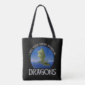 Ik Hoorde Dat Er Draken Zouden Zijn Tote Bag (Achterkant)