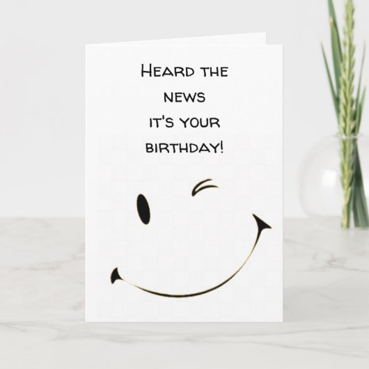 IK HOORDE DAT HET "JE VERJAARDAG" IS KAART (Voorkant)