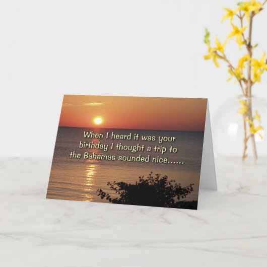 Ik hoorde dat het je verjaardag was kaart (Gele Bloem)