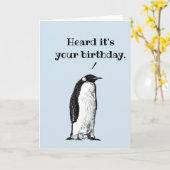 "Ik hoorde dat het jouw verjaardag is" Casual ping Kaart (Gele Bloem)