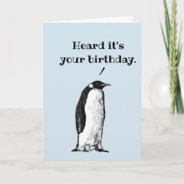 "Ik hoorde dat het jouw verjaardag is" Casual ping Kaart