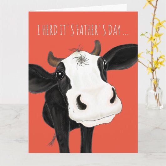 "Ik Hoorde dat het Vaderdag is" Kaart (Gele Bloem)