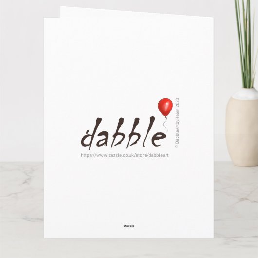 "Ik Hoorde dat het Vaderdag is" Kaart (Achterkant)