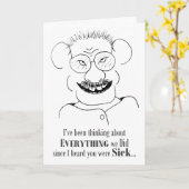 Ik hoorde dat je ziek was - Kaart (Gele Bloem)