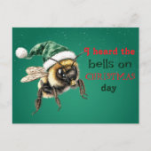 Ik hoorde de bellen op kerstdag briefkaart (Voorkant)