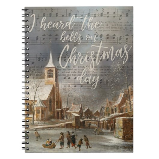 Ik hoorde de Bells op kerstdag, de kerk Notitieboek (Voorkant)