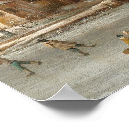 Ik hoorde de Bells op kerstdag, de  kerk Poster (Hoek)