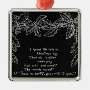 Ik hoorde de blikken op kerstdag orname metalen ornament