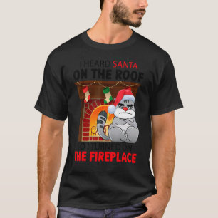 Ik hoorde de kerstman op de weg, dus ik draaide he t-shirt