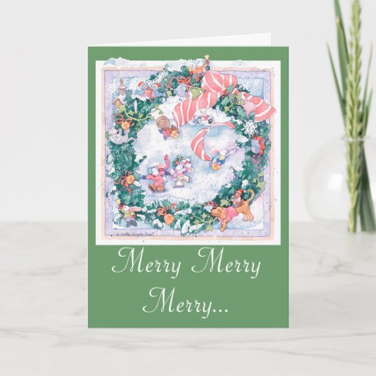 Ik hoorde de klokken op de Dag van Kerstmis Feestdagen Kaart (Voorkant)