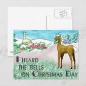 Ik hoorde de klokken op kerstdag feestdagenkaart (Voorkant / Achterkant)