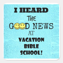 Ik hoorde de sticker van het Good News Square