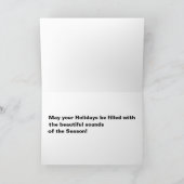 Ik hoorde een vogel zingen... feestdagen kaart (Binnen)